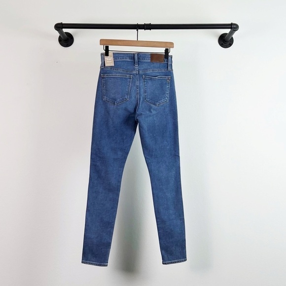 NWT Madewell 10” High Rise Skinny Jeans In Dewitt Wash: Button Front Tencel - Picture 9 of 10